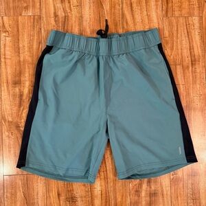 BALANCE COLLECTION Men’s Green Black Athletic Drawstring Shorts Size Medium